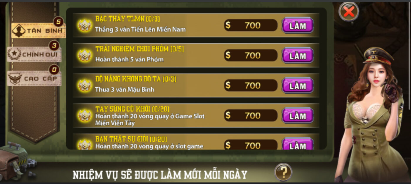 Nhiệm vụ hàng ngày
